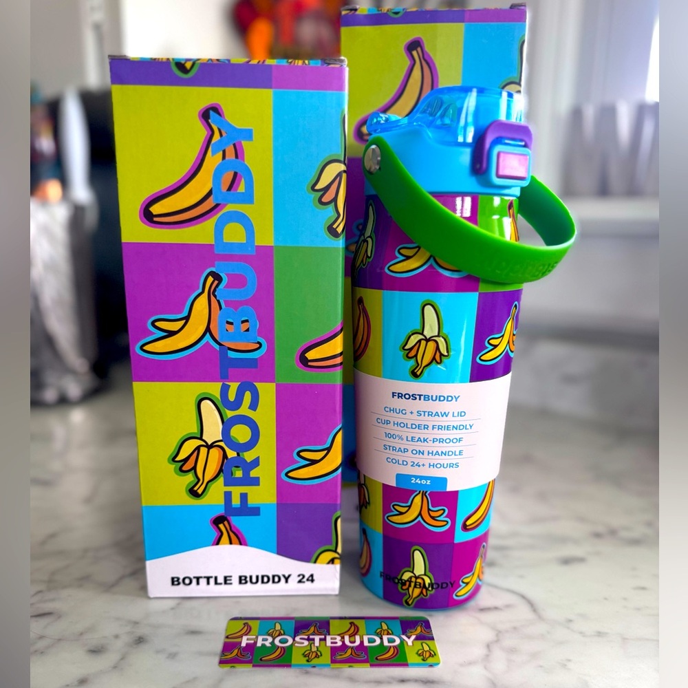 FrostBuddy Go Bananaz Insulated Tumbler Bottle Buddy 24oz PoP ArT LimitedEdit